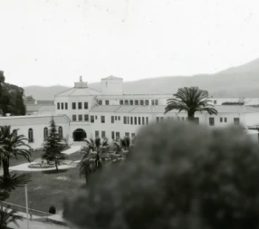 Campus da escola de medicina de Loma Linda, Califórnia, em 1910