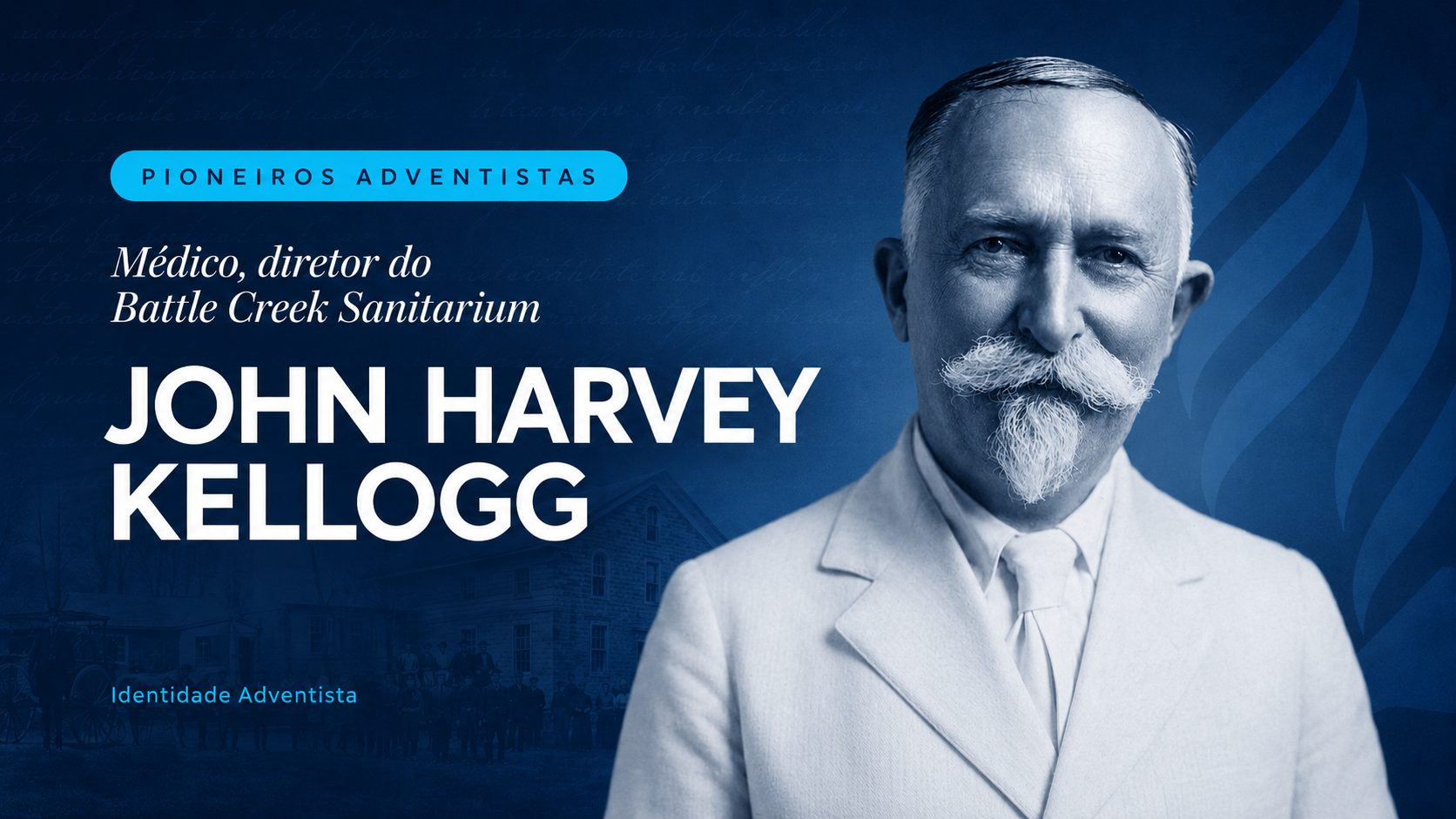 John Harvey Kellogg — médico, diretor do Battle Creek Sanitarium